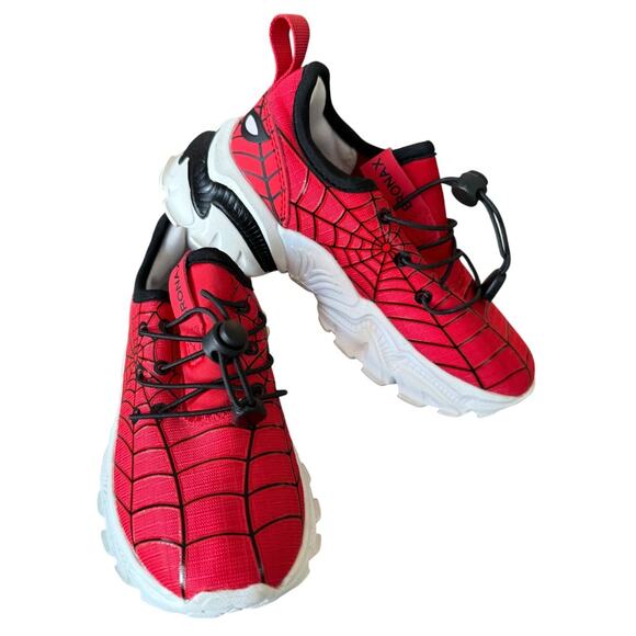 NWOT BRONAX Spider Man Inspired Slip On Lightweight Boys Sneakers-Size29 US 11.5 - Picture 1 of 8